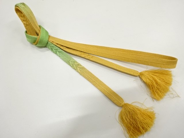 JAPANESE KIMONO / HAND-TIED OBIJIME